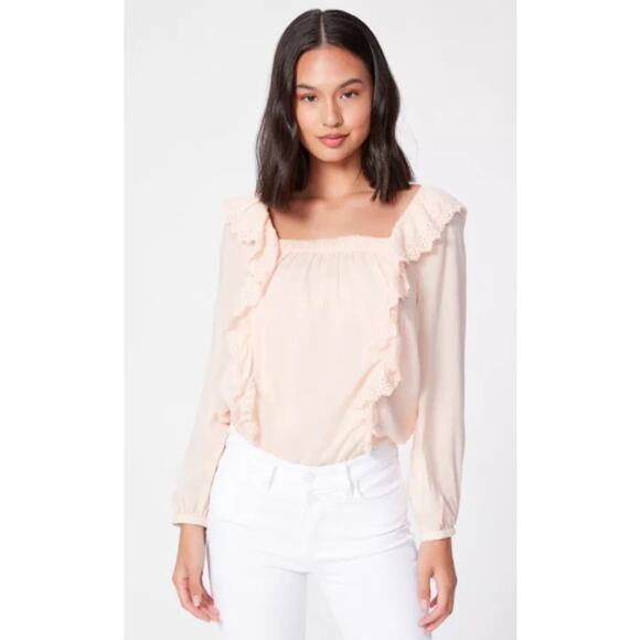 PAIGE Brylen Top in Peach Blush - Picture 1 of 8
